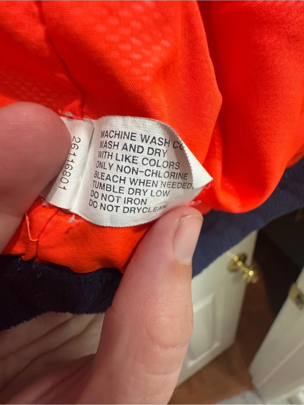 GAP Navy Fleece Jacket with Orange Accents; Colorblock Utility Snowboard icon